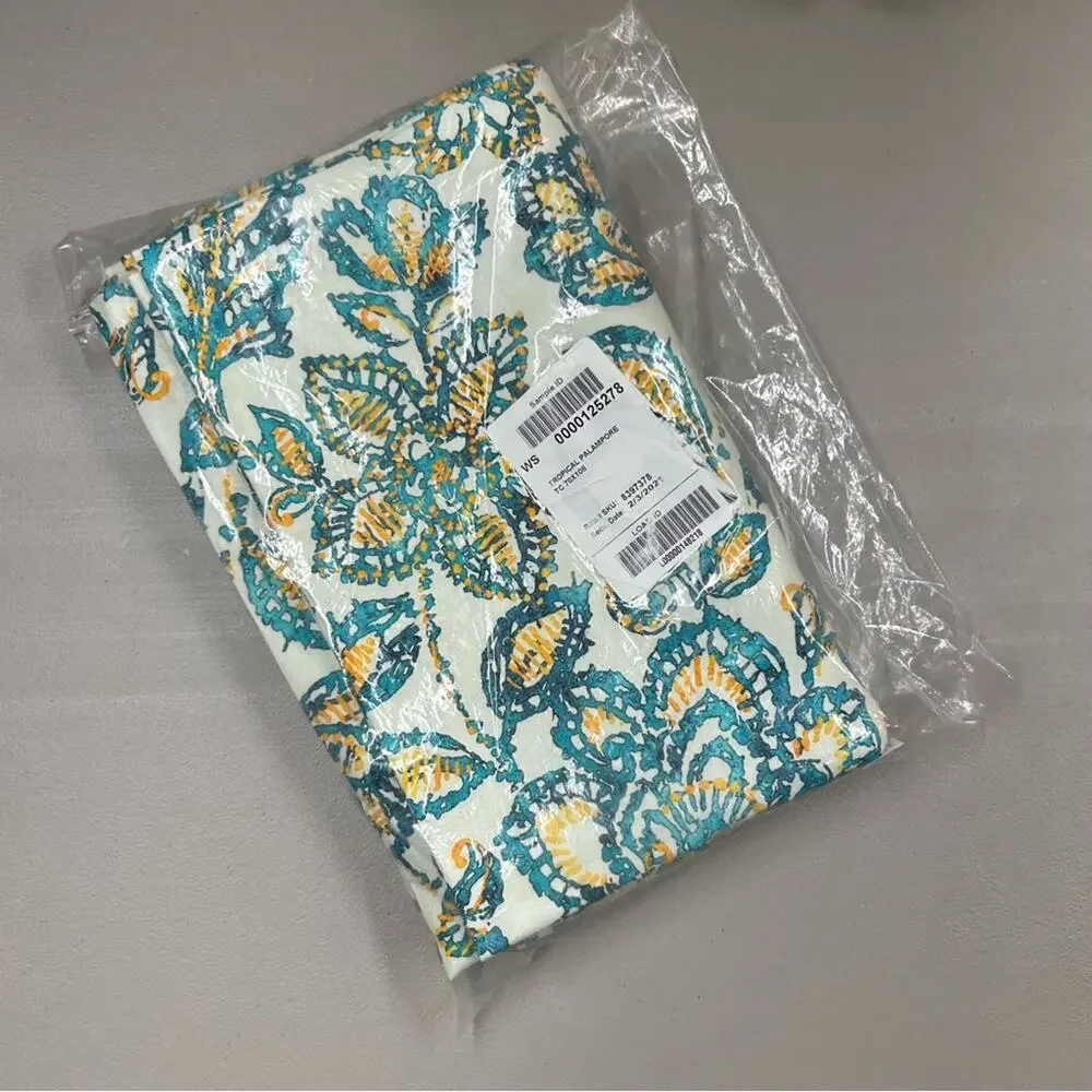 Williams Sonoma Tropical Palampore Tablecloth 70